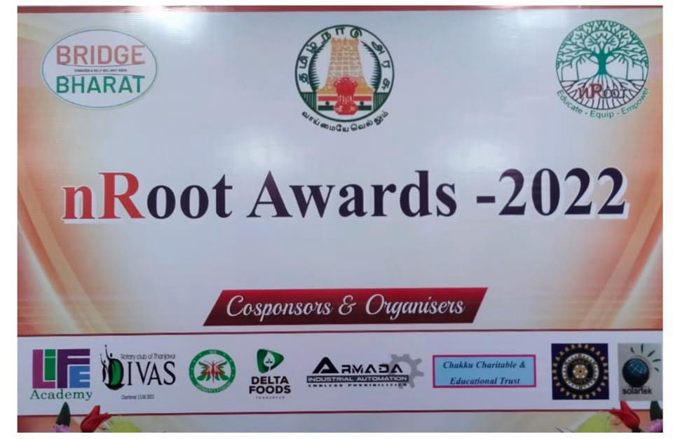 nRoot Awards-2022 were conferred upon 20 achievers under the aegis of BRIDGE Bharat